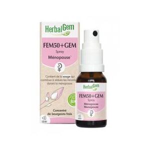 HerbalGem Fem50+gem Spray Ménopause Bio 15 ml - Spray 15 ml