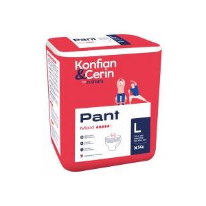 Stentil Konfian & Cerin Pant Maxi 14 Culottes Absorbantes pour Adultes Taille L - Paquet 14 culottes absorbantes