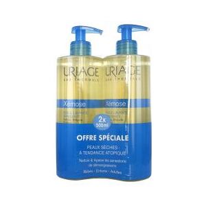 Uriage Xémose Huile Lavante Peaux Très Sèches Lot de 2 x 500 ml - Flacon-Pompe 2 x 500 ml