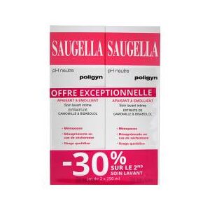 Saugella Poligyn 2 x 250 ml /-30% Sur le Second Flacon - Lot 2 x 250 ml