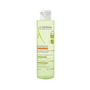 A-Derma Aderma Exomega Gel Lavant Émollient 2En1 Corps et Cheveux 200 ml - Flacon 200 ml