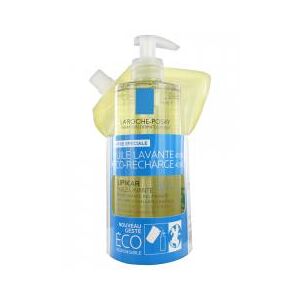 La Roche-Posay Lipikar Huile Lavante AP+ Relipidante Anti-Grattage 400 ml + Eco-Recharge 400 ml - Lot 2 produits