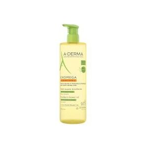 A-Derma Exomega Control - Huile Lavante Émolliente Anti-Grattage 750 ml - Flacon 750 ml