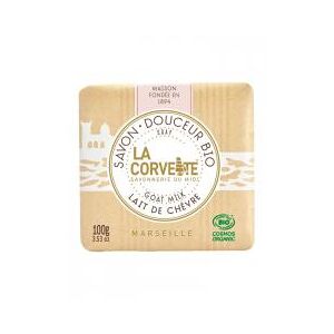 La Corvette Savon Douceur Bio Lait de Chevre ? 100 g Cosmos Organic - Pain 100 g