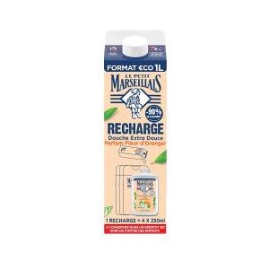 Le Petit Marseillais Extra Doux Douche Fleur d'Oranger Bio Éco-Recharge 1 L