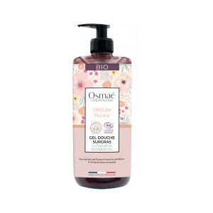 Osmaé Gel Douche Surgras Délicate Pivoine Bio 1 Litre - Flacon-Pompe 1000 ml