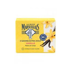 Le Petit Marseillais Savon Vanille 4 x 100 g - Lot 4 x 100 g