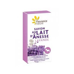 Fleurance Nature Savon Solide Lait Ânesse Lavande Bio 100 ml - Pain 100 g