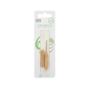 Estigreen Cure-Oreilles Réutilisable Inox & Bois - Blister 1 cure-oreilles