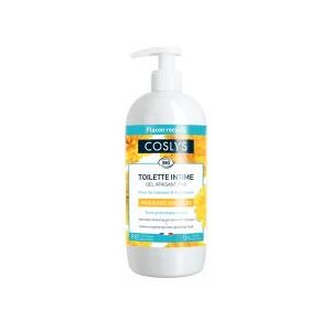 Coslys Toilette Intime Gel Apaisant pH8 Muqueuses Sensibles 450 ml - Flacon-Pompe 500 ml