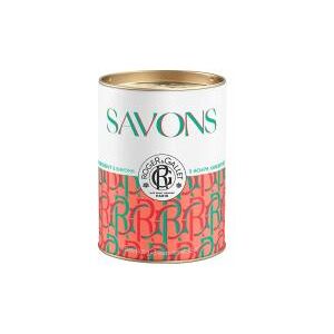 Coffret 3 Savons Bienfaisants 100 g - Gingembre Rouge Néroli Œillet Mignardise - Boîte 3x100