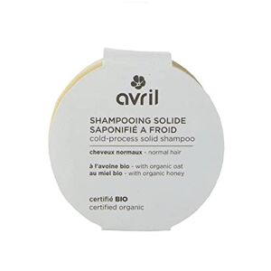Avril Shampooing Solide Saponifié à Froid, Cheveux [TYPE] Bio 100% d'Origine Naturelle Produit Vegan, Certifié Bio Ecocert Fabriqué en France 85g - Publicité