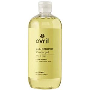 Avril Gel Douche Bio Texture Soyeuse Aloe Vera Bio 97% d'Origine Naturelle Vegan, Certifié Bio Ecocert Fabriqué en France 500ml - Publicité