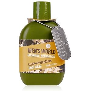 accentra Gel douche  "MEN’S WORLD" en look camouflage cool incl., gel douche 200 ml et plaque d’identité - Publicité