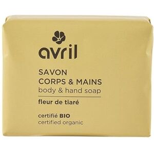 Avril Savon Corps & Mains Bio A l'Huile de Noix de Coco et Argan Bio Parfum 100% Naturel Vegan, Certifié Bio Ecocert Fabriqué en France 100g - Publicité