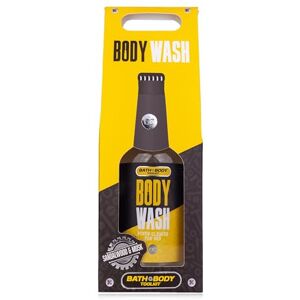 accentra Gel douche Bath + Body Toolkit aspect bouteille de bière avec boîte cadeau, 360 ml, parfum : bois de santal et musc Gel de bain et douche pour homme - Publicité