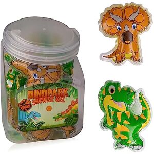 accentra –mini gel douche Dinopark Adventure–grand emballage parfait comme cadeau pour les anniversaires d'enfants,les tirages au sort ou pour remplir le calendrier de l'Avent–pot de bonbons de 24x50ml - Publicité