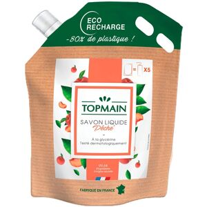 Topmain Savon liquide Topmain Pêche - Eco-recharge de 2,5 L