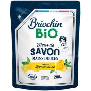 Briochin Savon liquide mains Briochin Bio Zeste de citron - Recharge de 280 ml