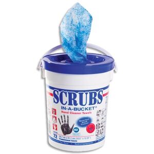 Jelt Seau de 72 lingettes professionnelles nettoyantes SCRUBS pour les mains