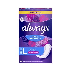 Always Protège-slip Daily Protect Long avec parfum fraîcheur - Lot de 3