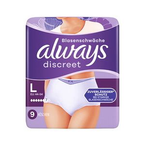 Always discreet Culotte pour incontinence Plus, taille: L - Lot de 2 - Publicité