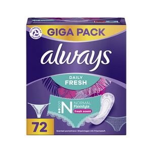 Always Protège-slip Daily Fresh Flexistyle Normal, Gigapack - Lot de 3