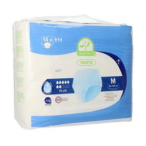 Lifemed Culotte pour incontinence 'PLUS', taille M, blanc - Lot de 2