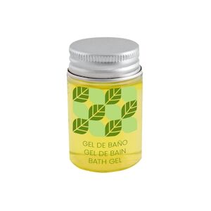 García de Pou 300 Unités - Flacons Gel Bain 'Natural' 30 Ml 5,2 Cm Transparent Plastique - Garcia de Pou