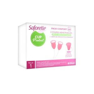Saforelle Cup Protect Coupelle Menstruelle T1 boîte de 2