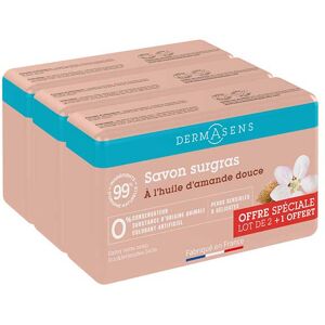 Savon Surgras Amande douce 200g - Lot de 3