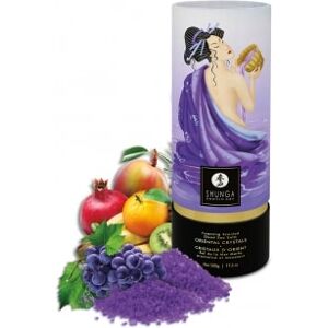 Shunga Sels de Bain Moussant Cristaux d'Orient 500 g - Parfum : Fruits Exotiques - Publicité