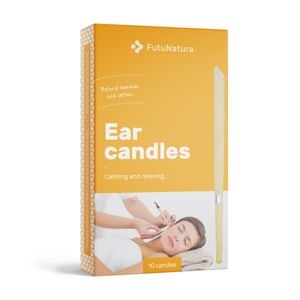 FutuNatura Bougies pour l'hygiène des oreilles, 10 bougies