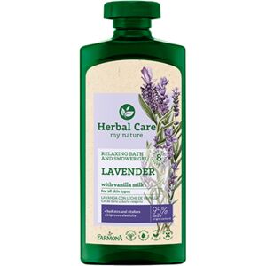 Herbal Care Gel douche et bain - lavande & lait de vanille, 500 ml