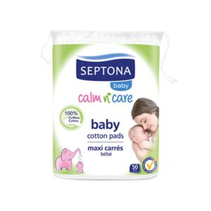 Septona Disques en coton pour bébés, 50 disques