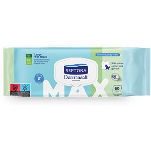 Septona Lingettes hydratantes pour bébé Dermasoft Max, 60 lingettes