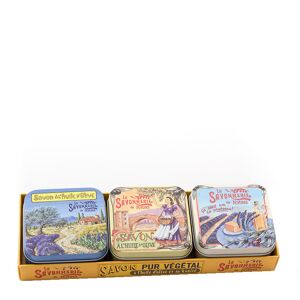 La Savonnerie de Nyons Lot de 3 Boites a Savon Provence 