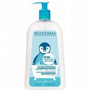 Bioderma Abcderm Cold-Cream Crème Lavante Nourrissante Flacon Pompe 1l - Publicité