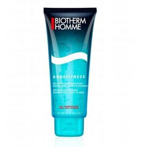 BIOTHERMHOMME BIOTHERM HOMME Aquafitness gel douche revitalisant corps et cheveux tube 200ml - Publicité