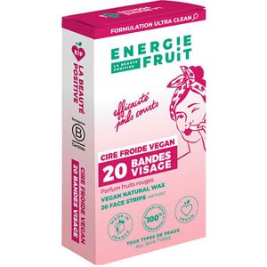 20 Bandes de Cire Froide Naturelle Visage Energie Fruit