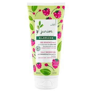 Gel Douche 2 en 1 Framboise Junior Klorane 200ml