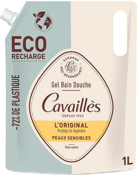 Rogé Cavaillès Gel Bain Douche Surgras L'Original Éco-Recharge 1L