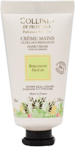 Collines de Provence Crème Mains Bergamote Fraîche 30ml