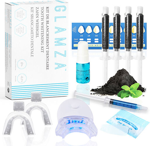 Glamza Kit de Blanchiment Dentaire au Charbon 1 Recharge