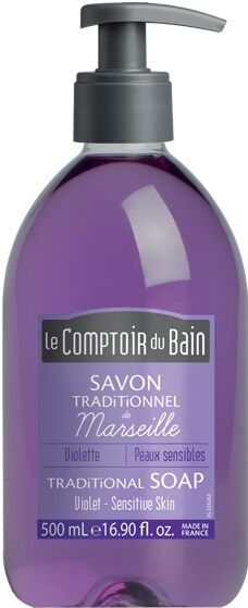 Le Comptoir du Bain Savon Traditionnel de Marseille Violette 500ml