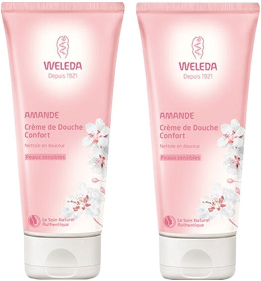 Weleda Amande Crème de Douche Confort Lot de 2 x 200ml