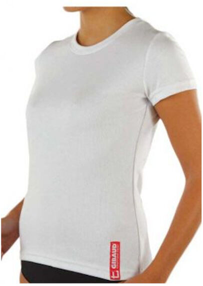 Gibaud Sous Vêtement Technical Wear Tee Shirt Femme Manches Courtes Taille S (36-38) Blanc