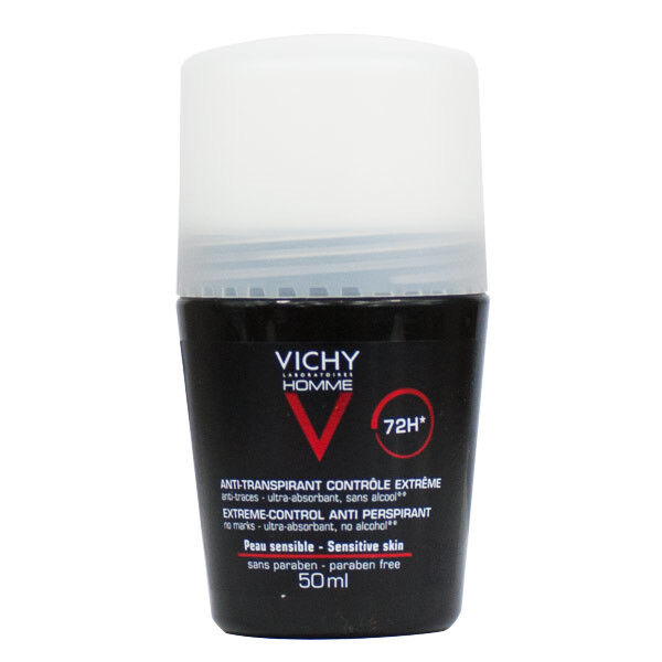 Vichy Homme Déodorant Anti-Transpirant 72H Roll-On 50ml