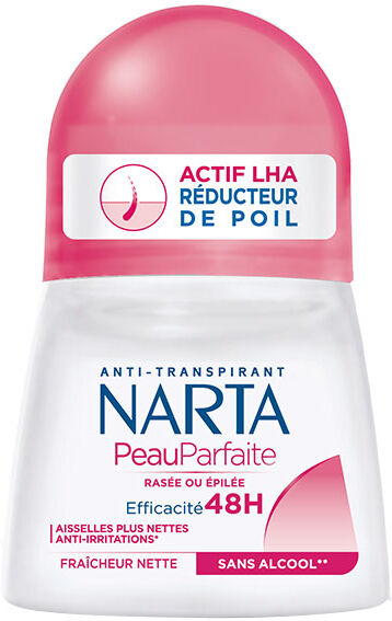 Narta Peau Parfaite Réducteur de Poil Déodorant Anti-Transpirant 48h Bille 50ml