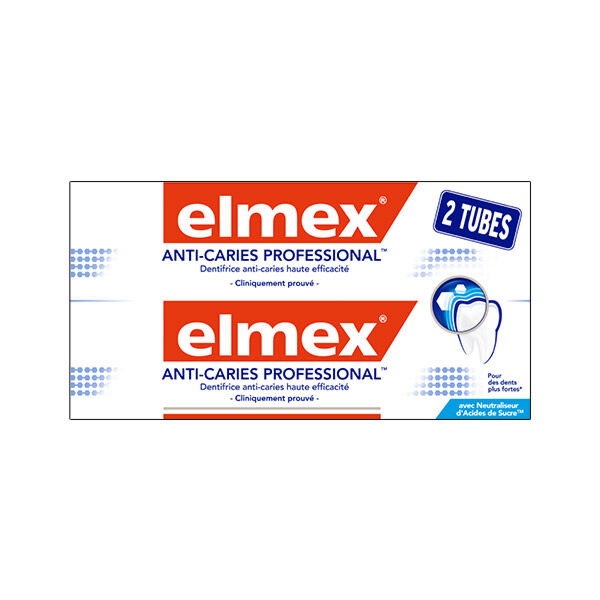 Elmex Anti-Caries Professional Dentifrice Lot de 2 x 75ml